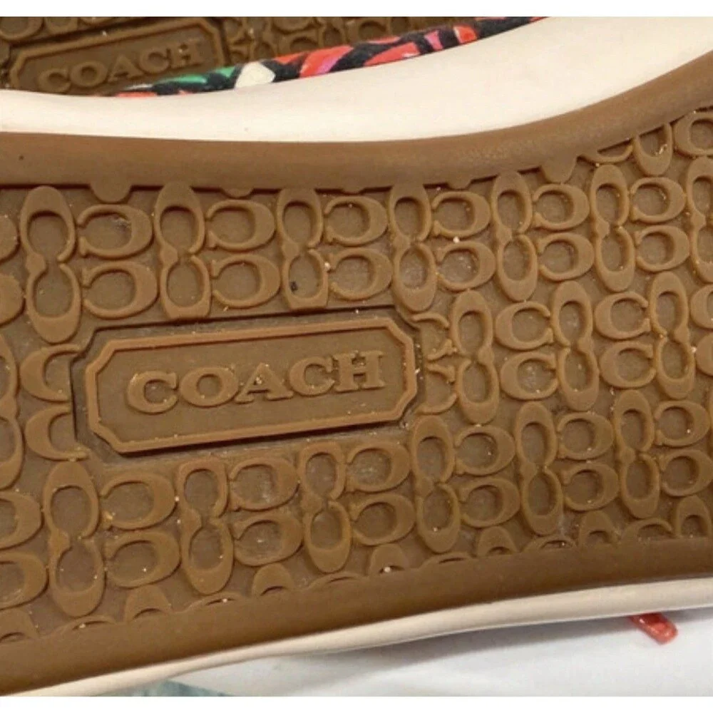 Coach Poppy Barrett Graffiti Floral Sneakers featuring Size 7